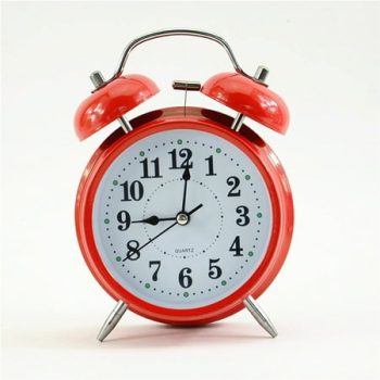 Twin Bell Alarm Clock Vintage Retro Loud Clocks Battery Bedside Desk Analogue