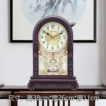 Wall Clock Wholesale Old-Fashioned Clock Living Room European Retro Desk Clock New Chinese Style Hourly Chiming Desktop Swing Clock Cross-Border