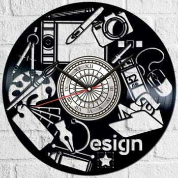 YanGxx Designer Vinyl Record Wall Clock Retro style Wall clock Silent Home Decor Unique Art Special Home Accessories Creative Personality Gift