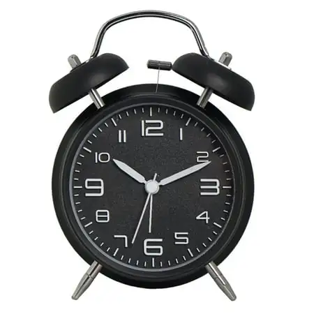 4-inch stereo digital alarm clock creative classic silent student loud double bell bell clock