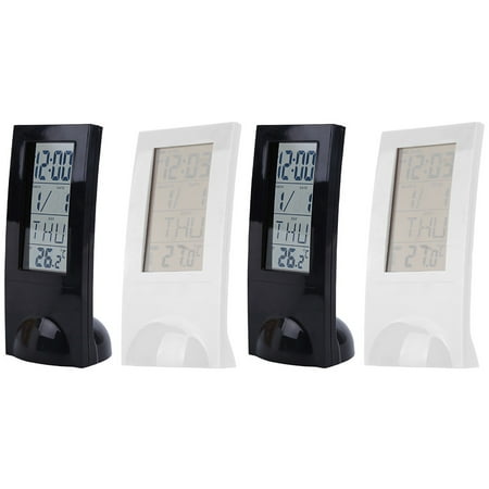 4 Pcs Large Number Digital Clock Travel Alarm Electronic Desktop Clocks Talking