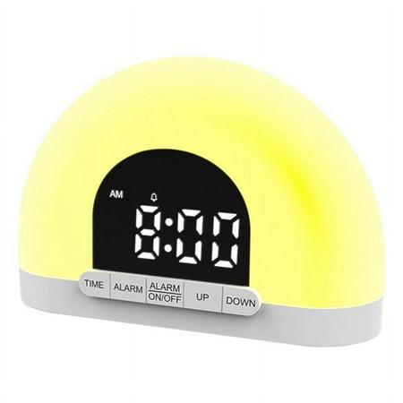 Adjustable Sunrise Alarm Clock for Heavy Sleepers,Wake Up Light Sunrise Alarm Clock,Sunrise Lamp with Sunrise Simulation