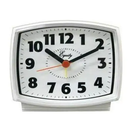 Advance White Electric QA Alarm Clock