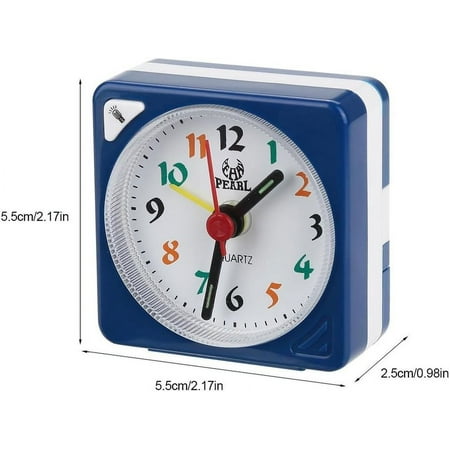 Alarm Clock, Mini Travel Table Alarm Clock Quartz Led Light With Snooze Function Ba[2734]