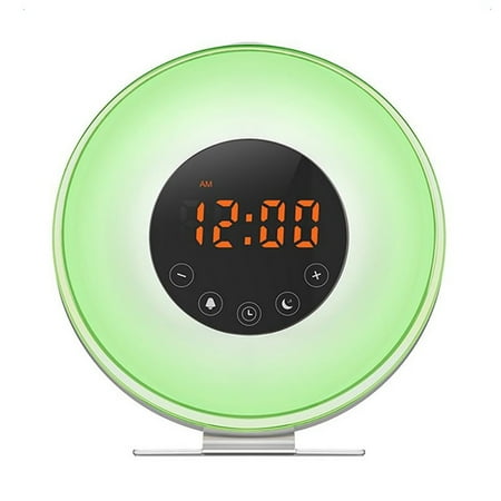 Andvari Sunrise Alarm Clock with Wake Up Light, Digital FM Radio, Nature Sounds, and Touch Control - Gentle Wake Up for a Fresh Start