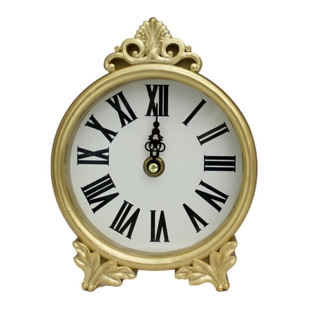 Antique Gold Round Decorative Clock