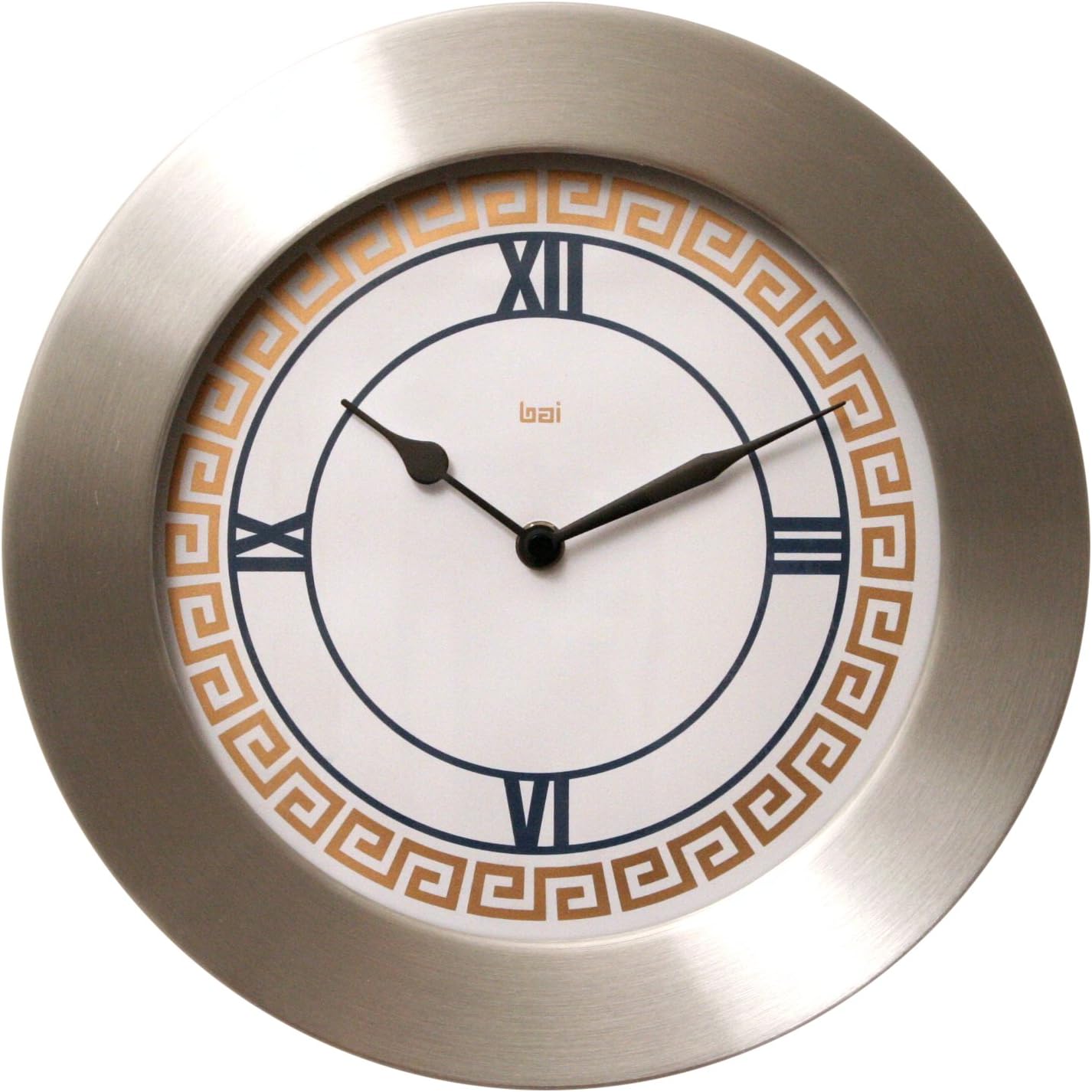 Bai Brushed Aluminum Wall Clock, Athens