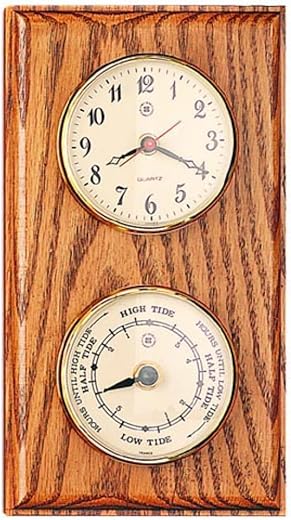 Bey-Berk Time Tide Clocks Color: Oak