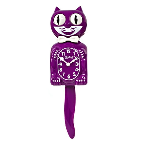 Boysenberry Gentleman Kit Cat Clock 15.5 Purple Made in the USA Official Kit-Cat Klock