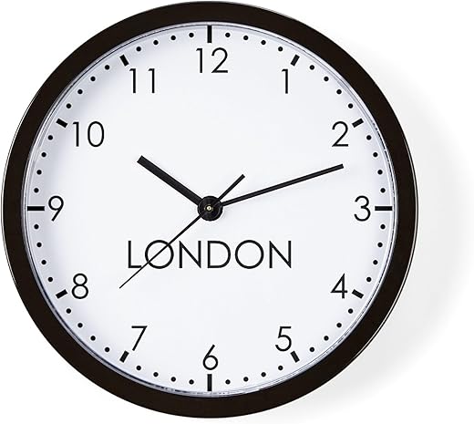 CafePress London Modern Newsroom Unique Decorative 10 Wall Clock