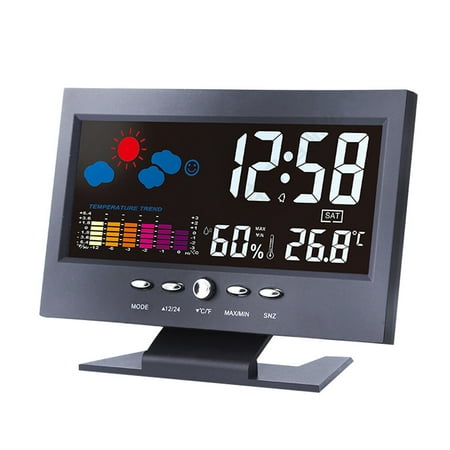 Calendar Calendars World Time Clock LED Weather Forecast Station Alarm Digital Table Home Number