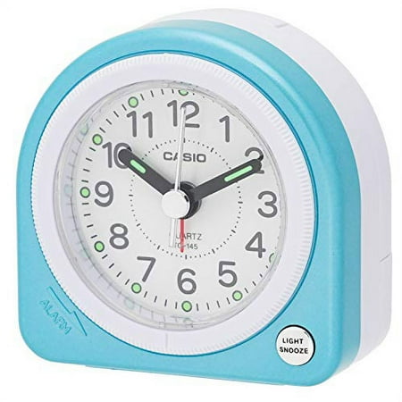 CASIO Alarm Clock blue 6.2×6.1cm analog Mini size Light With TQ-145-2JF 6.2×6.1×3.3cm