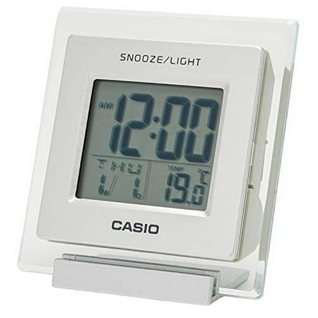 CASIO Alarm Clock Silver Digital temperature calendar Express Mini size DQ-735-8JF// Display