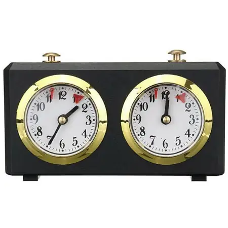 Chess Clock Alarm Chess Timer Mechanical Analog Chess Clock for Board Game Inter