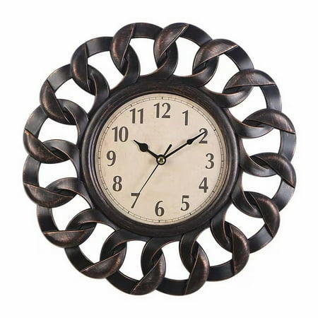 Clearance! Clock under$10 Wall Clock Bedroom Clock Round Clock 10