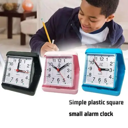 Clerance! NEW Quartz Travel Alarm Clock with Case Holiday Travelling