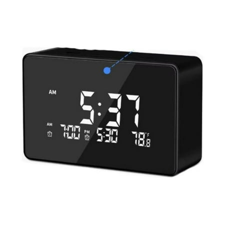 Clock WiFi Nanny Cam With 140 Degree Wide Angle Lens and Night Vision