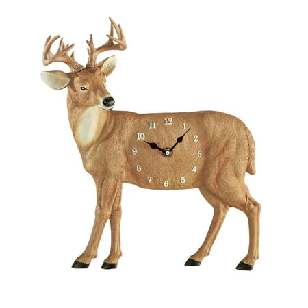 Collections Etc Lovely Deer Analog Wall Clock - WALL CLOCK