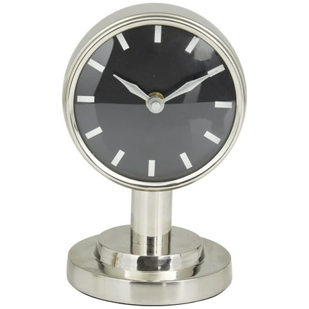 DecMode 7 Silver Stainless Steel Small Clock