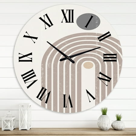 Designart 1 in Modern,Contemporary Wall Clock