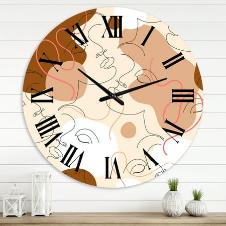 Designart 1 in Modern,Contemporary Wall Clock