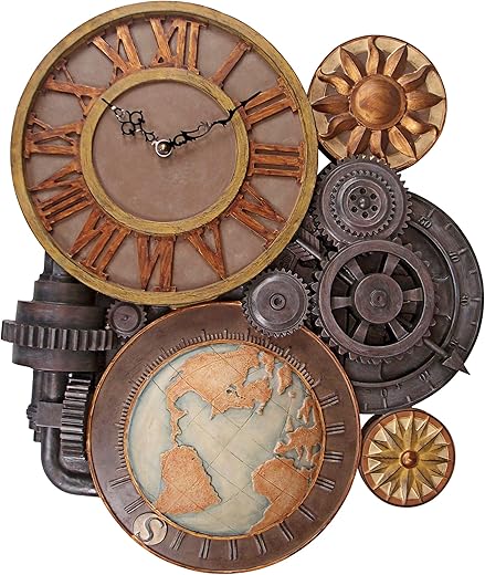 Design Toscano Gears of Time Clock: Large