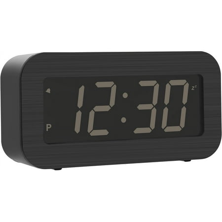 Digital Alarm Clock Battery Operated - Lcd/Led Display Switchable, Included Dc Cabl[1590]