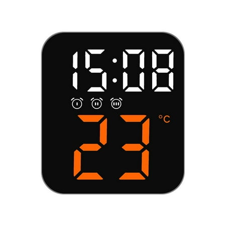 Digital Alarm Clock for Bedrooms With Temperature Adjustable Brightness Voice