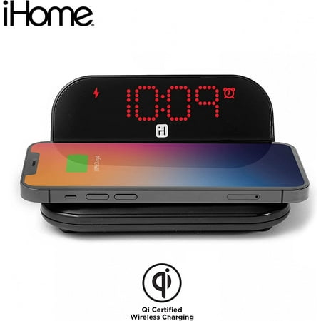 Digital Alarm Clock With Wireless Charging, Iphone Charger And Samsung Charger With[1699]