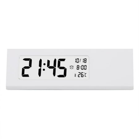 Digital Time, Date, Temp & Backlight Display LCD Bedside Alarm Clock