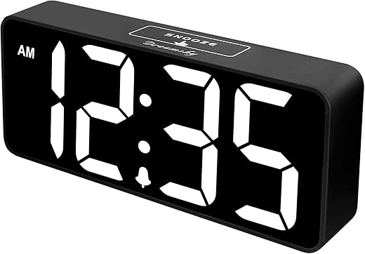 DreamSky Large Digital Alarm Clock Big Numbers for Seniors & Visually Impaired, 9 Inches Electric Clocks for Bedroom, Jumbo Display Fully Dimmable Brightness, USB Ports, Adjustable Alarm Volume