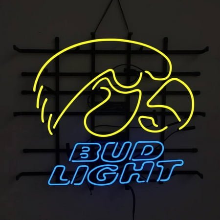 Eagles Bud Light Beer Neon Sign Lamp Bar Pub Man Cave Wall Decor Artwork Gift 24x20