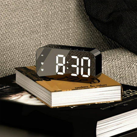 EGYMEN LED Electronic Alarm Clock with Sound Induction and Temperature Display, Ideal for Home and Students