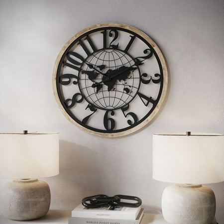 Elandra Modern Contemporary Global Wall Clock