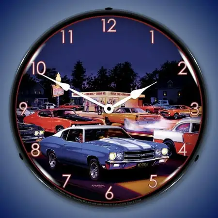 Fast Freds Wall Clock, Lighterd: Bruce Kaiser