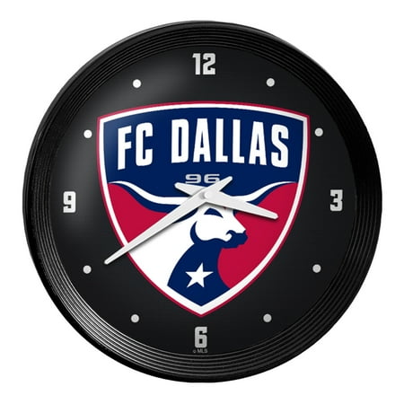 FC Dallas 15 Ribbed Frame Wall Clock