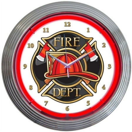 FIRE DEPT NEON CLOCK – 8FIRED