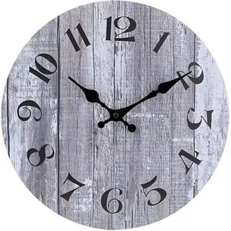 FNNMNNR Modern Simple Wall Silent Clock Vintage Mid-Century Style Design for Living Room Bedroom Decor