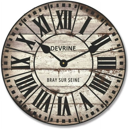 French Tower 2 Wall Clock | Beautiful Color, Silent Mechanism, Made in USA