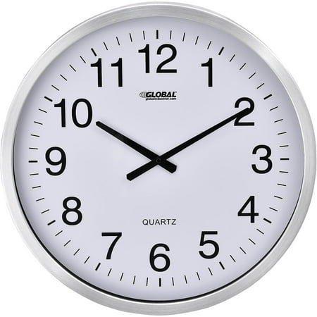 Global Industrial Oversized Wall Clock, 20 in. - Aluminum