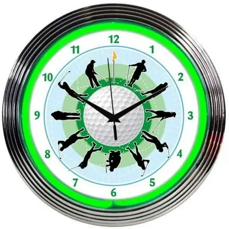 GOLF NEON CLOCK – 8GOLFR