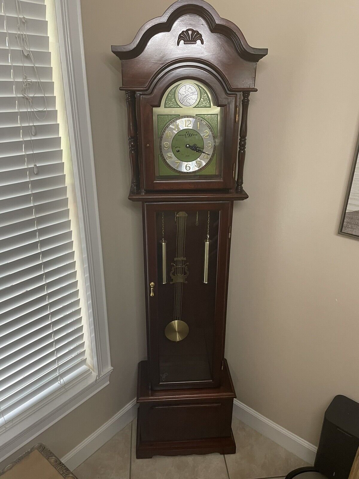 Grandfather Clock Tempus Fugit Edward + Meyer 31 Day Work .Good Condition