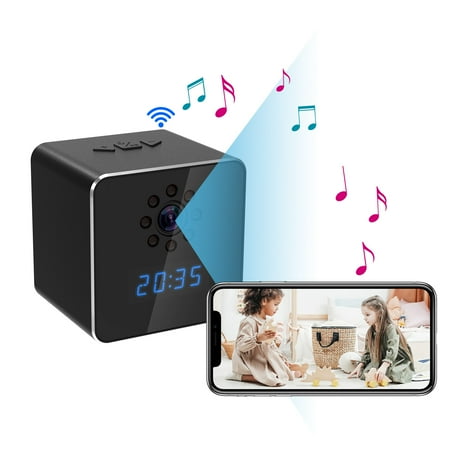 HD WiFi alarm clock camera with IR LED digital camera with motion detection