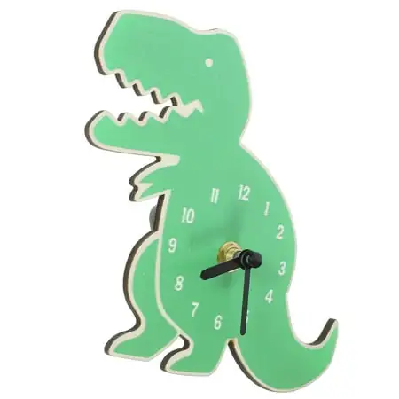 Home Decor Digital Wall Clock Decorative Dinosaur Bedroom Office