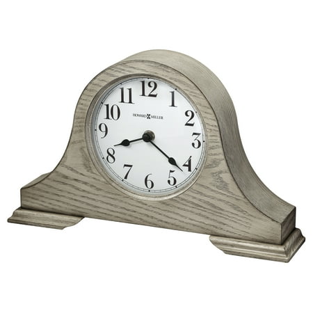 Howard Miller 635213 Warm Gray 8-1/4 X 13-3/4 Emma Hardwood Analog Table Top Clock