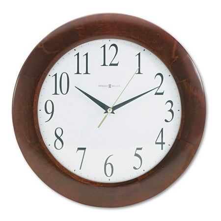 Howard Miller Corporate Wall Clock, 12-3/4, Cherry