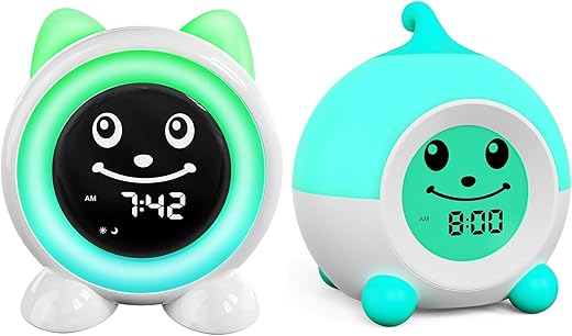 I·CODE OK to Wake Kids Alarm Clock +Teach Me Time Kids Alarm Clock Sleep Trainer Kit