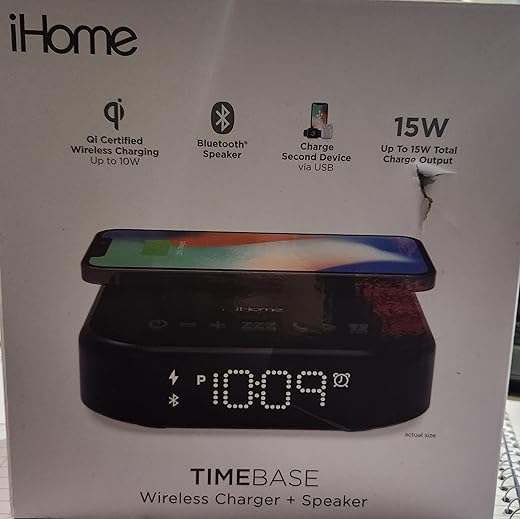 IHOME IBTW22 IHOME Dual Changing Bluetooth Alarm CLOC