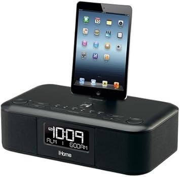 iHome iD95BZC App-enhanced Dual Alarm Stereo Clock Radio for 30-Pin iPhone/iPod with FM Presets (Black)