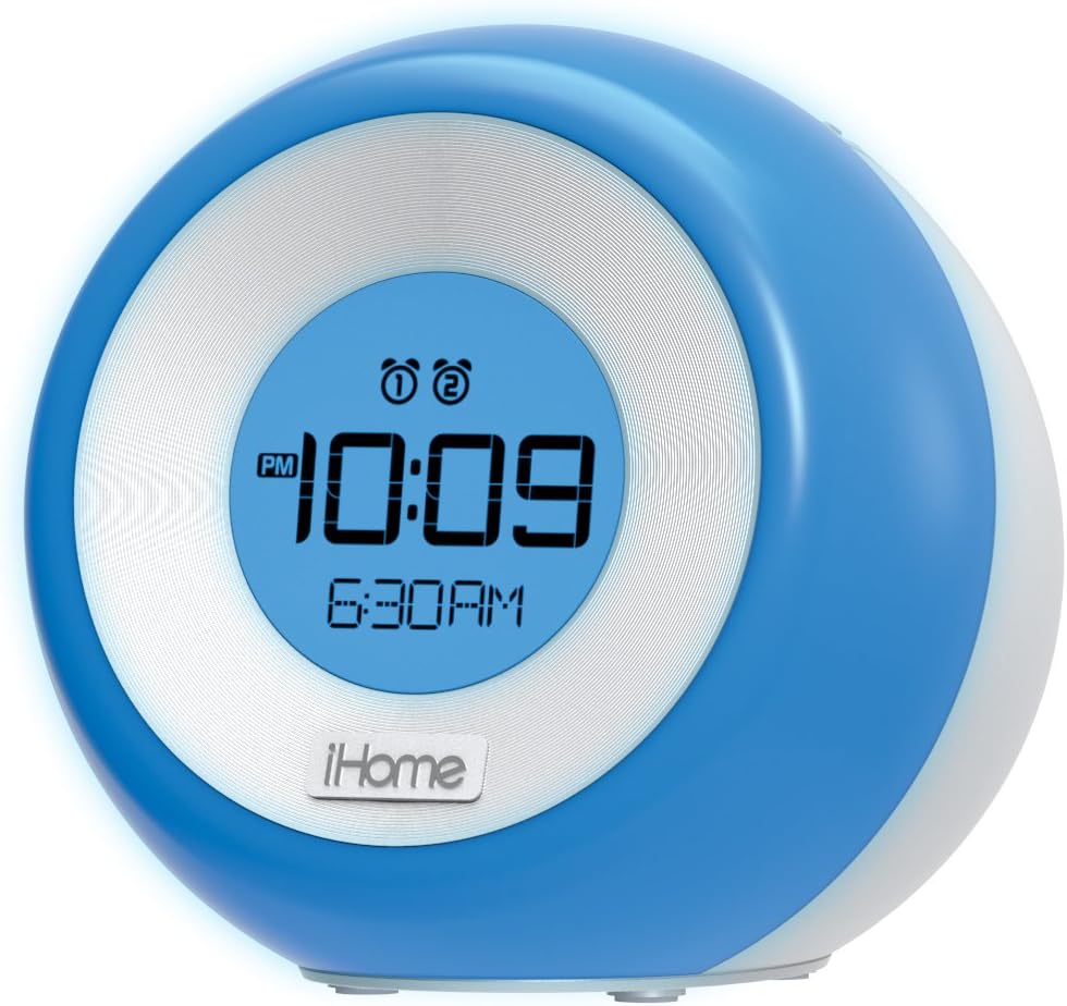 iHome iM29SC Color Changing Dual Alarm FM Clock Radio with USB Charging